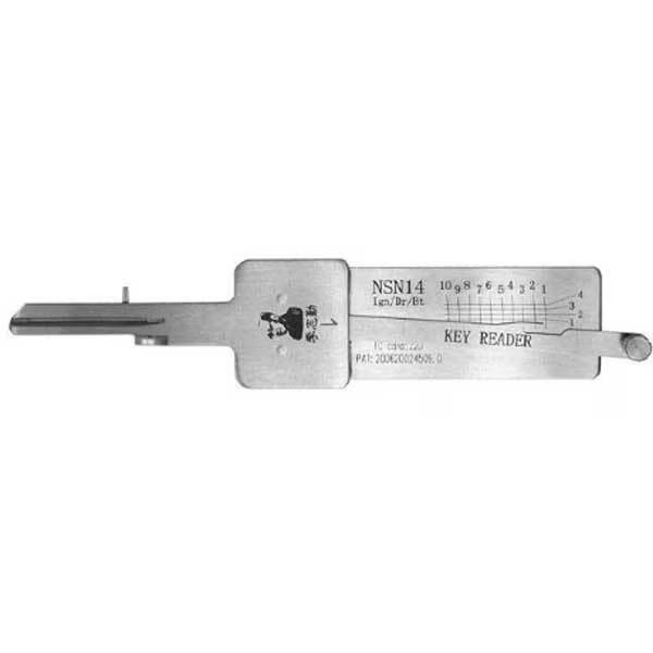 ORIGINAL LISHI: DECODER READER NSN14 DA34 SUB1 X237 - IGNITION / DOOR / TRUNK - ANTI GLARE, Original Lishi, Mfr#: OLS-NSN14-READER-AG